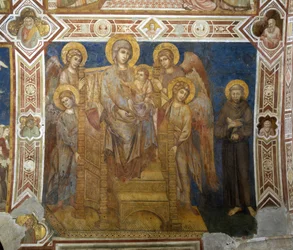 Madonna z Dzieciątkiem na tronie z aniołami i św. Franciszkiem z Asyżu